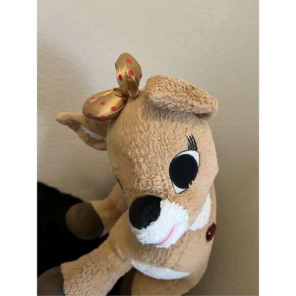 21" BABW Clarice Build A Bear Giant 50th Gold Rudolph Stuffed Plush Build a Bear - Picture 3 of 9